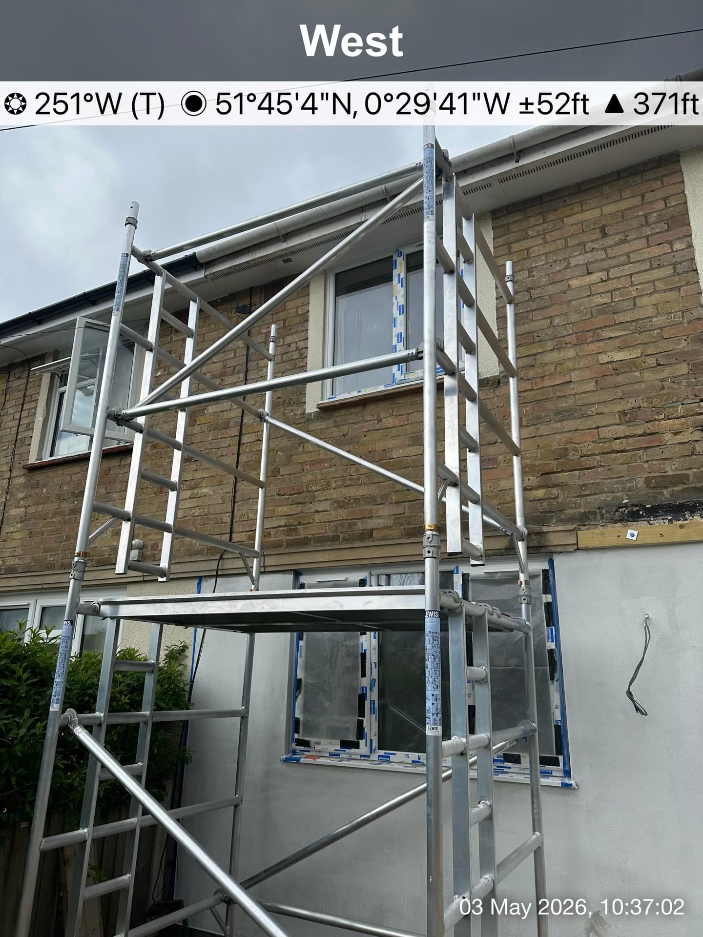 Build up the tower to access the work area