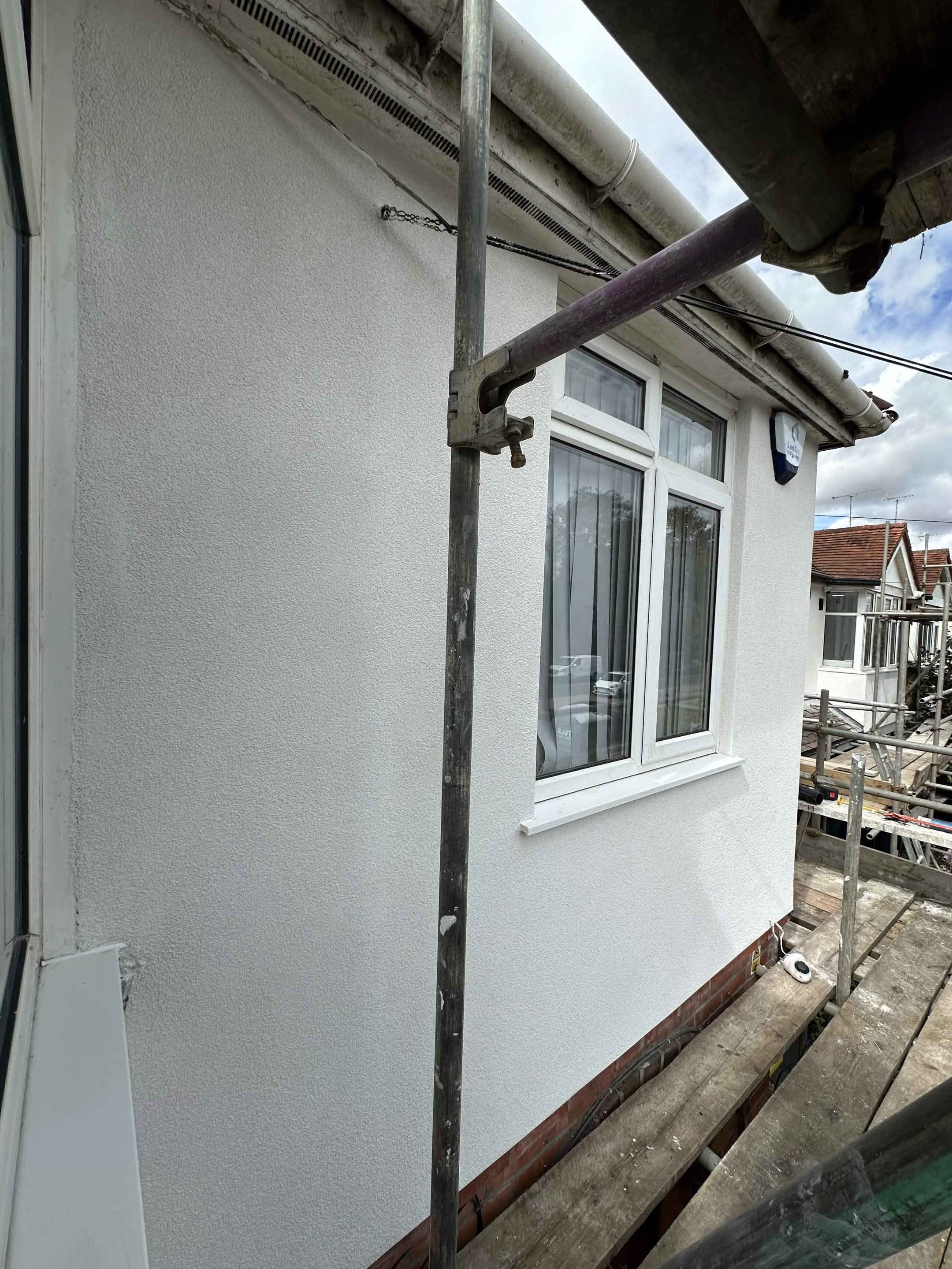 Left property front finished right view