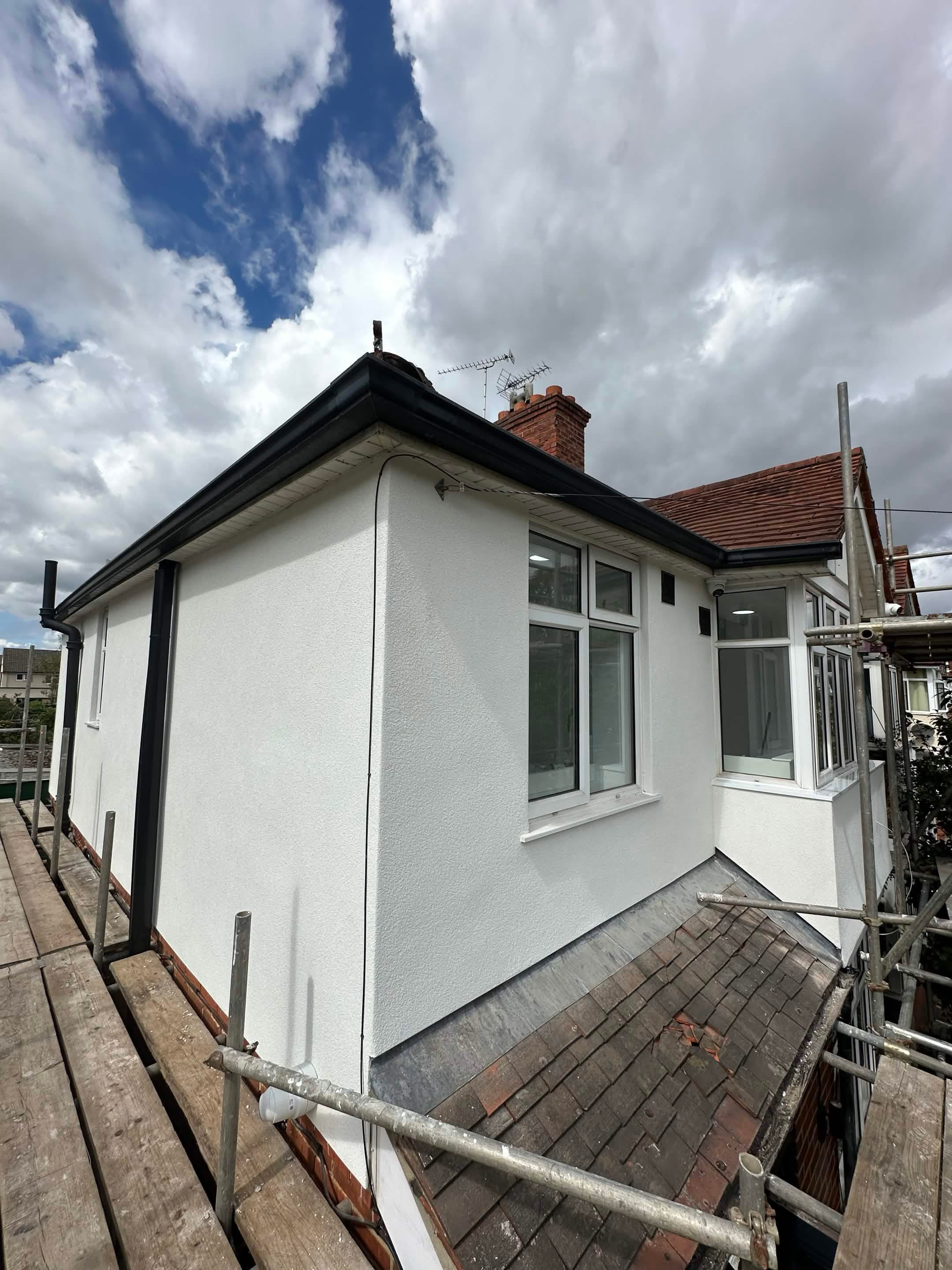 Finished silicone render, Woodley, Reading