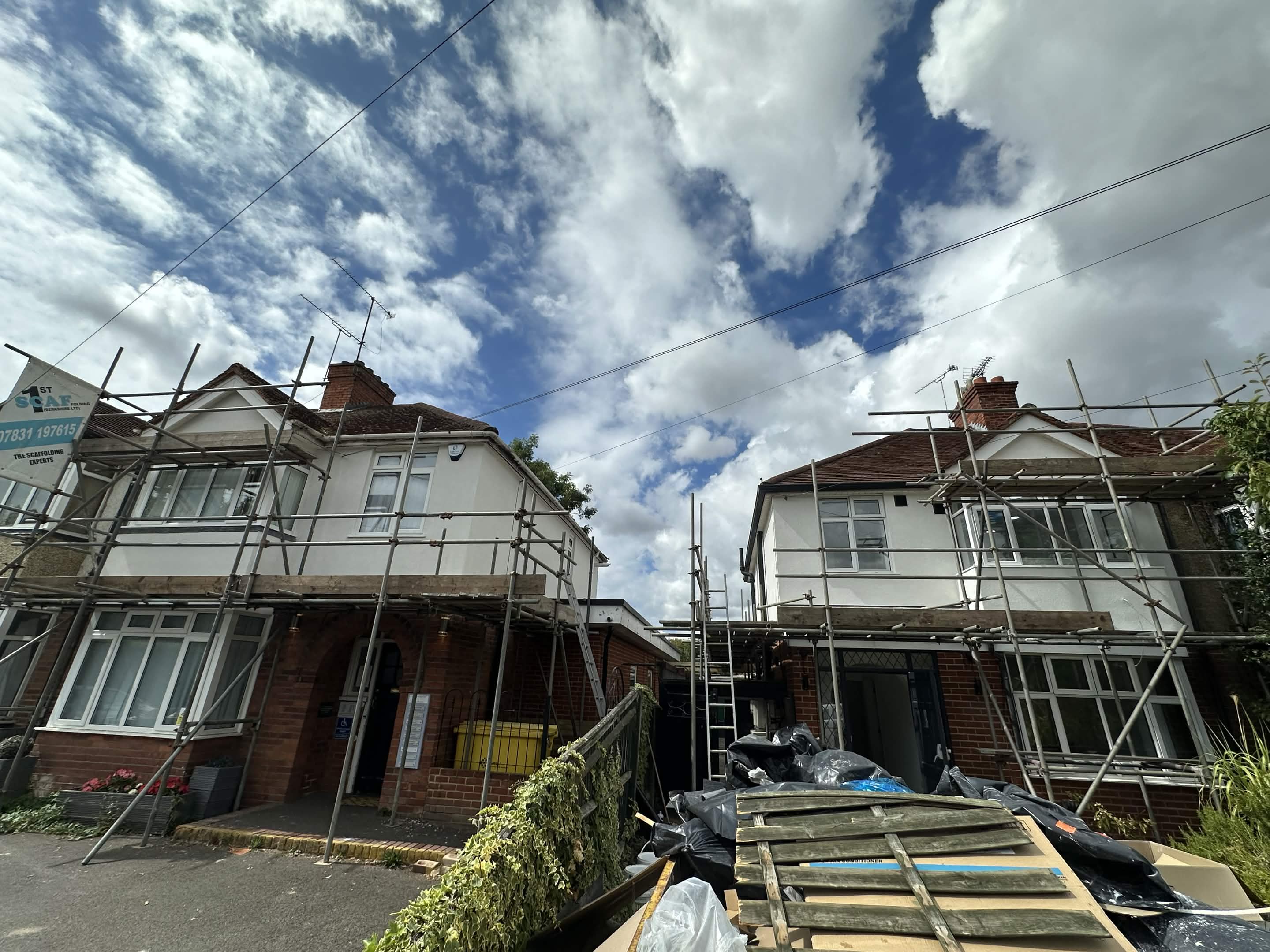Silicone Render — Semi-Detached Pair, Reading